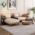 L-shape Couch Removable Cabinet Side Table Sofa Set